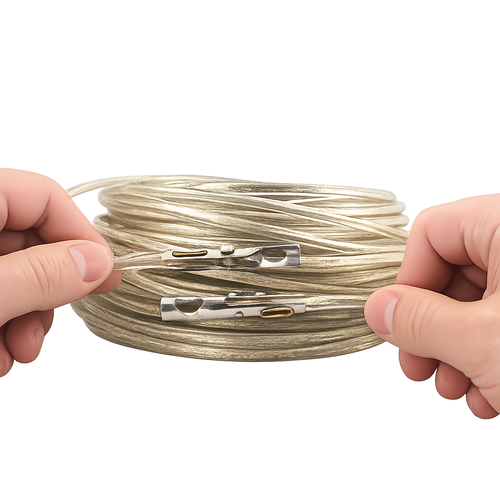 TIR Cable 6mm PVC Coated Steel Wire Rope with Fitted Ends for Curtain Side Trailers