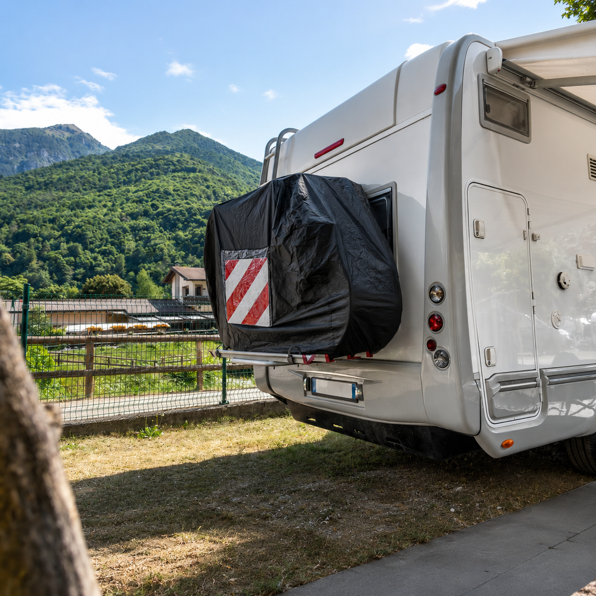 Bike carrier cover for Motorhomes Caravans and Towbar Bike Racks