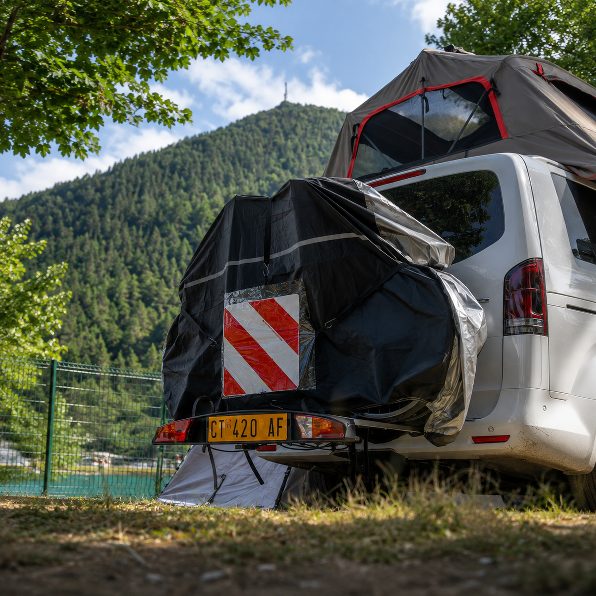 Bike carrier cover for Motorhomes Caravans and Towbar Bike Racks