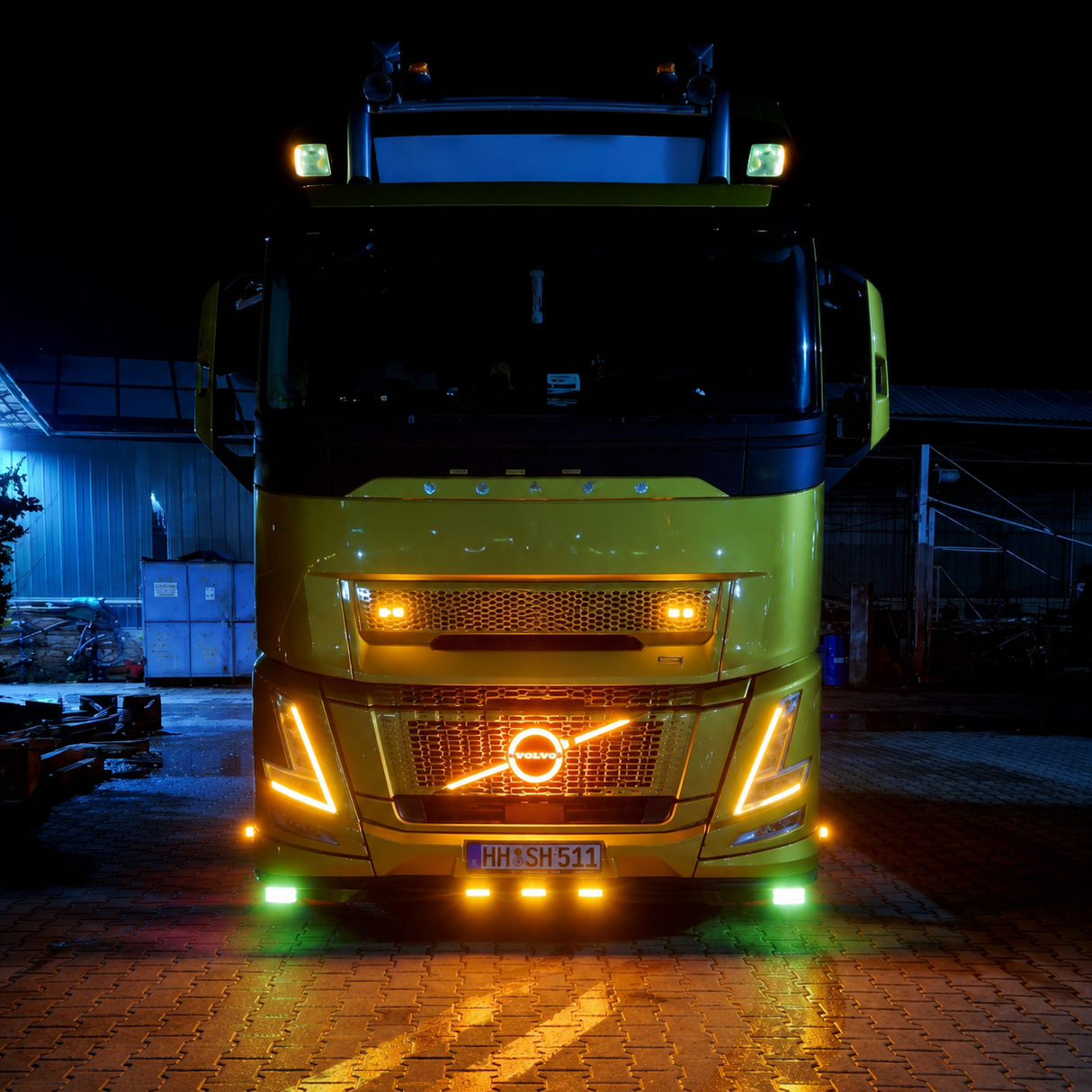LED Logo Badge 3D Volvo FH Aero White 24V