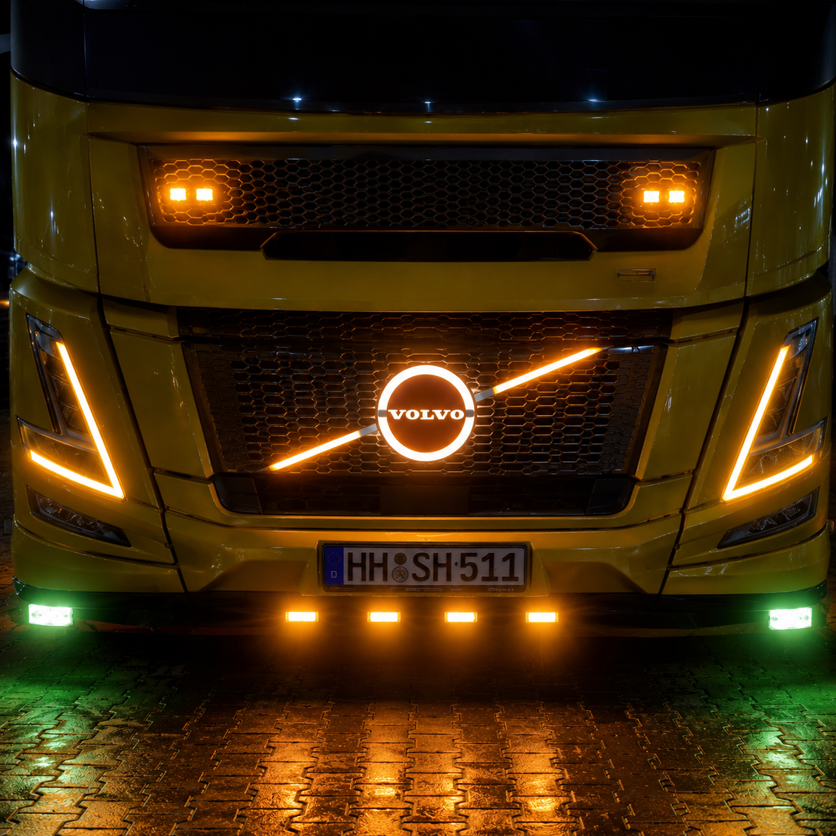 LED Logo Badge 3D Volvo FH Aero White 24V