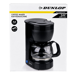 Car coffee maker 24V 300W with 0.65L Glass Carafe