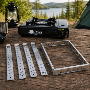 Camping Stove Windshield 4 Sided Stainless Steel