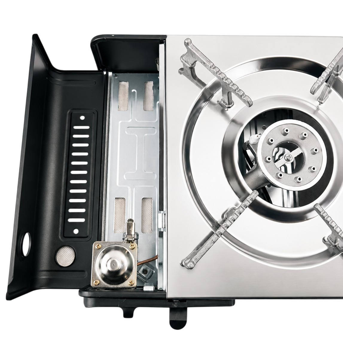 Camping Gas Stove and Grill with Dual 2.5 kW Burners