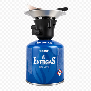 Butane gas canister for camping stove 500g 7/16" EN417