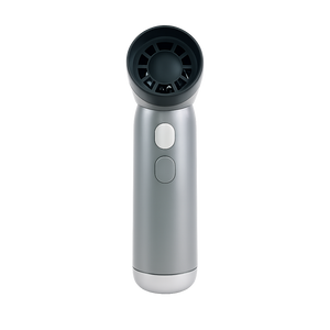 Portable handheld fan with bladeless cooling and usb charge, gray