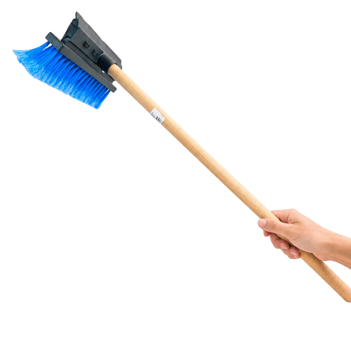 Car windscreen squeegee and brush 25cm with 60cm Wooden Handle
