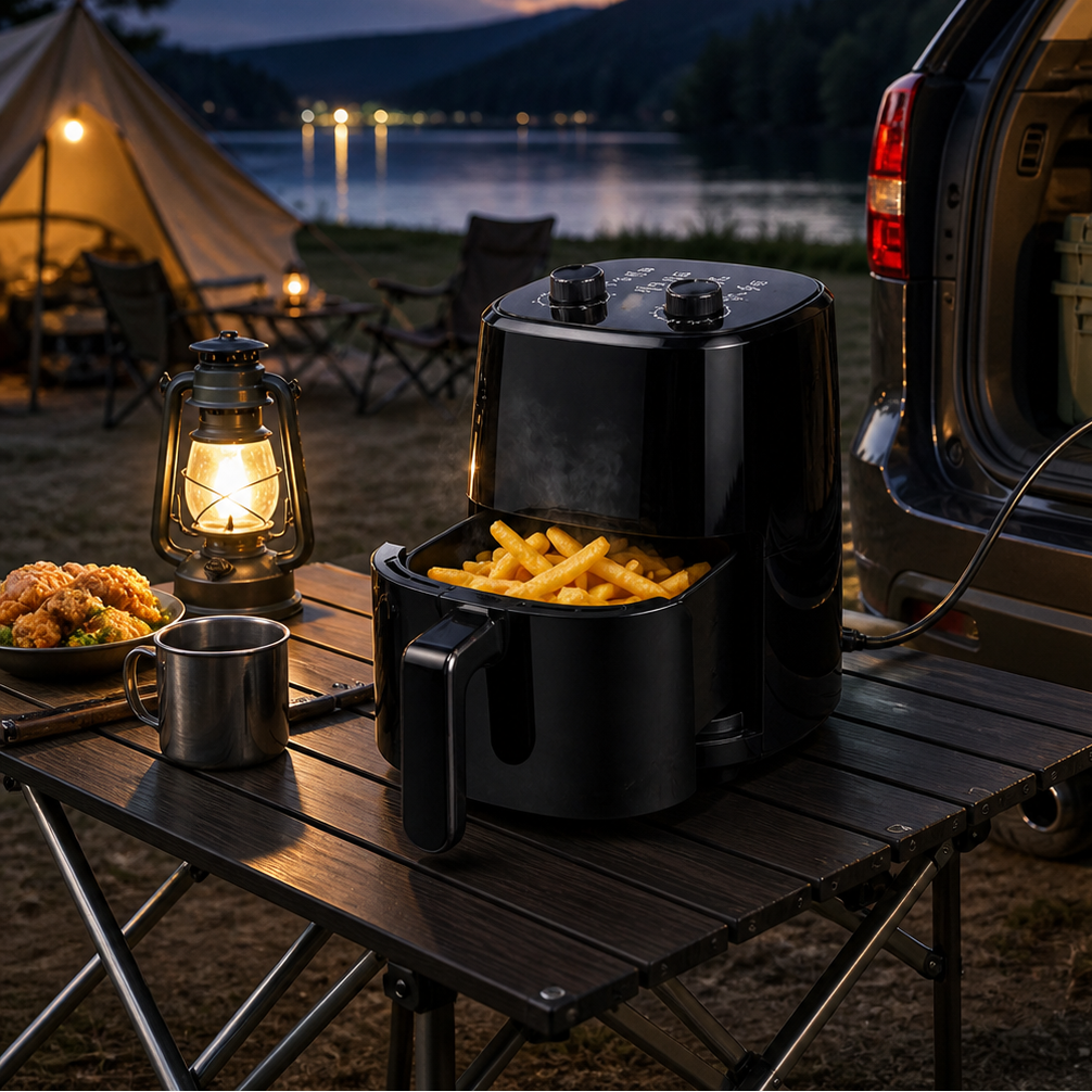 Friggitrice ad Aria 24V 4L – Compatta e Versatile, Ideale per Casa e Viaggi