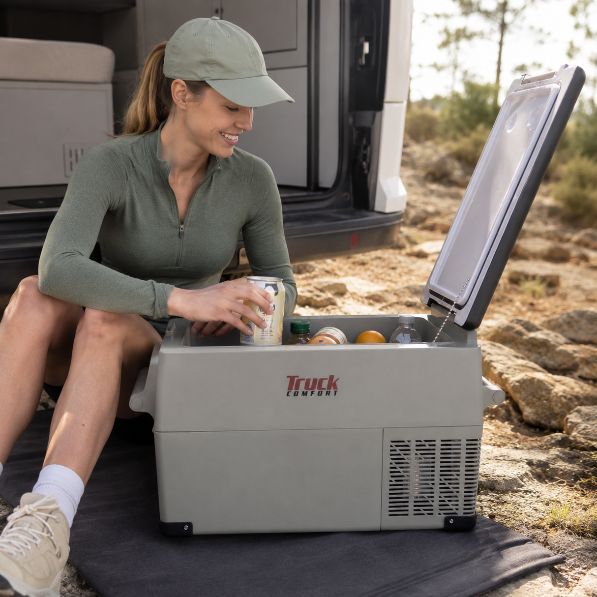 Truck Comfort Portable Car Fridge Freezer – Compressor, 12/24/230V