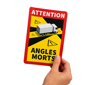 Angles Morts Blind Spot Sticker for Trucks 25 x 17 cm Self Adhesive
