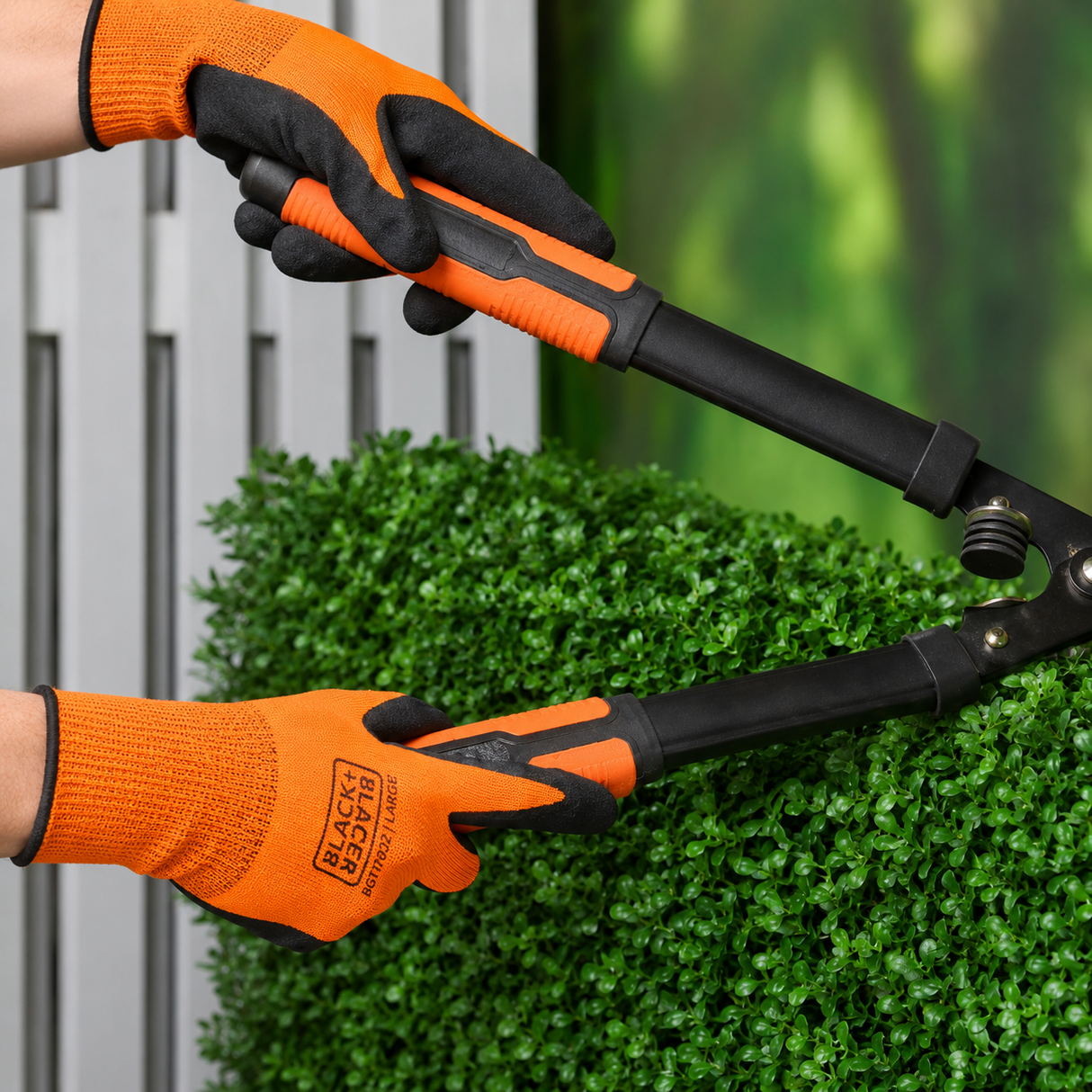 Safety gloves orange/black L