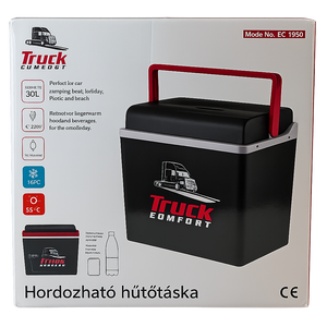 Electric Cool Box Portable Car & Home Fridge with Heating 30L 12/24/230V