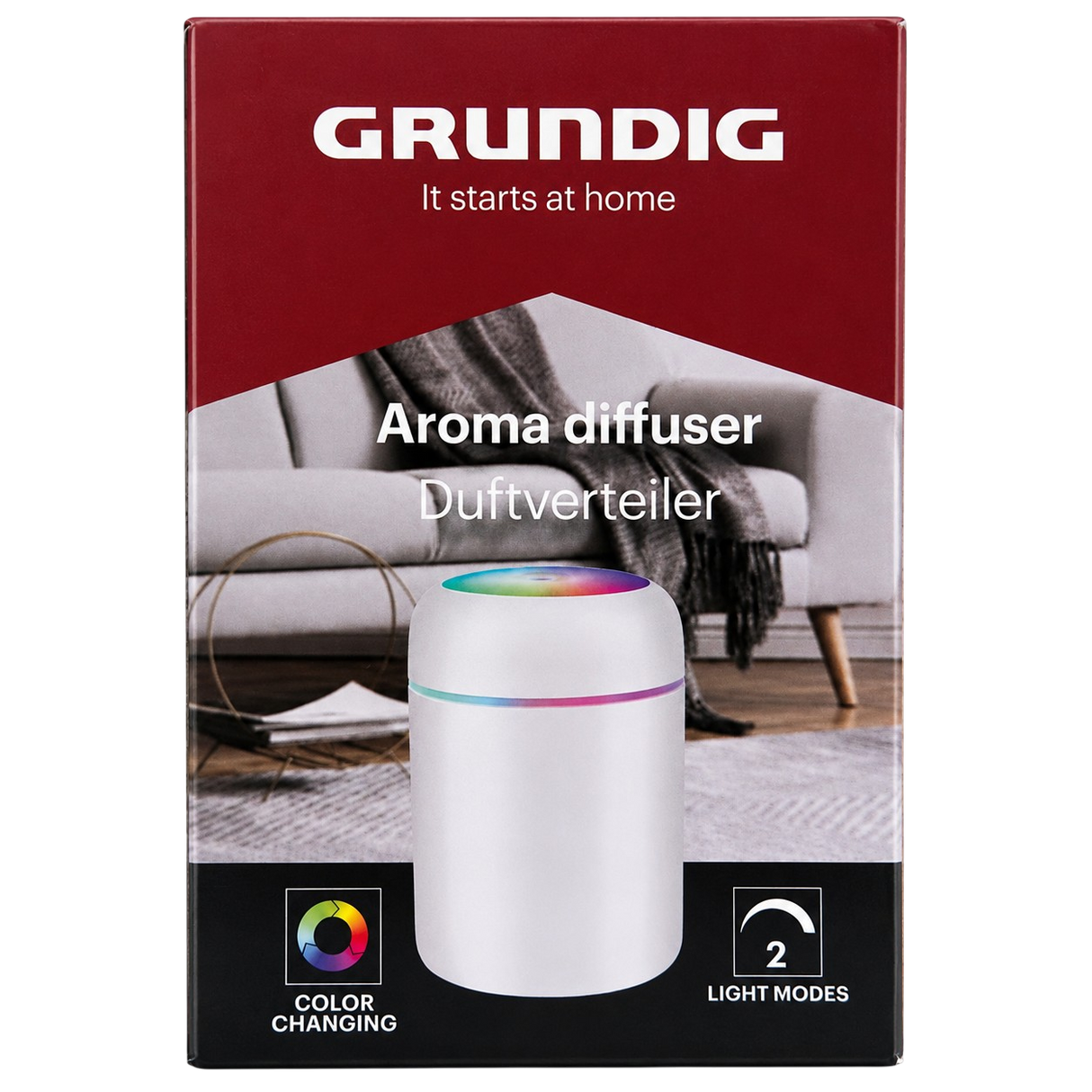 Electric Essential Oil Diffuser with Ultrasonic Mist and LED Light