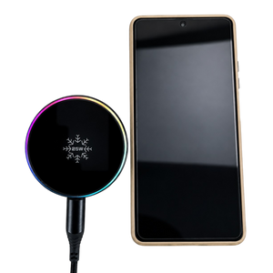 Car Phone Mount Charger Magnetic Wireless Charging with Cooling Fan