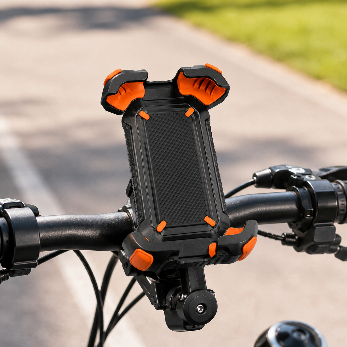 Bike Phone Holder with Auto Lock and 360° Rotation