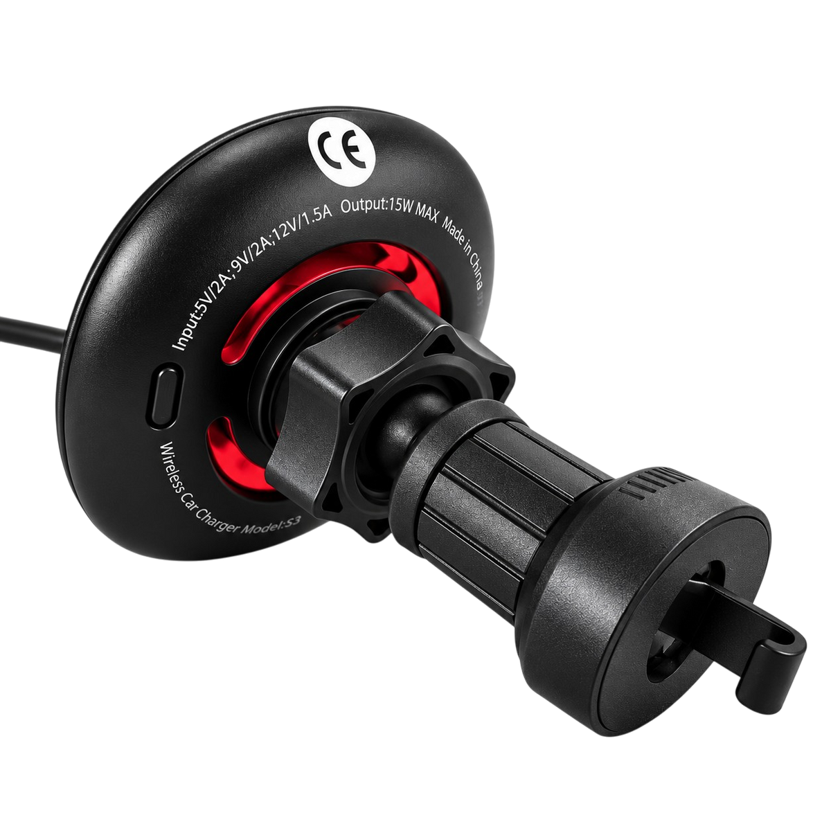 Magnetic Car Phone Holder with Wireless Charging, Active Cooling & Blinking Eyes