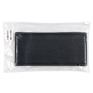 Leather Steering Wheel Cover 37–38 cm Black Faux Leather Sew On