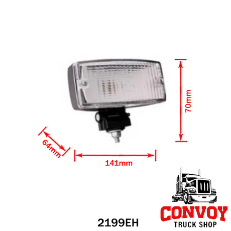Rectangular Reversing Lamp with Mounting Bracket