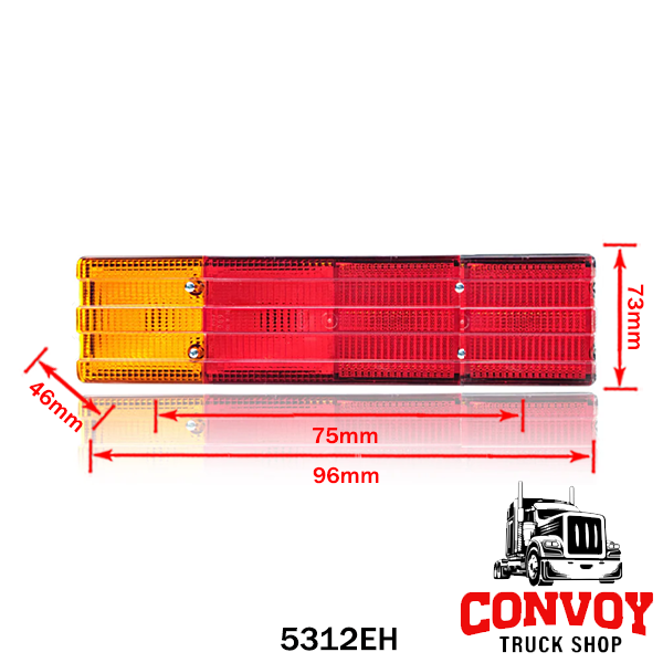 Ribbed 4-Chamber Tail Lamp for MB