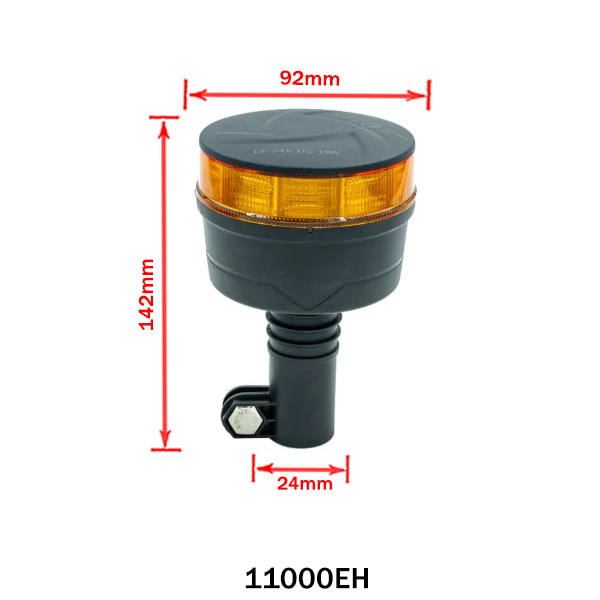 Yellow Flashing Warning Light BLACK EDITION