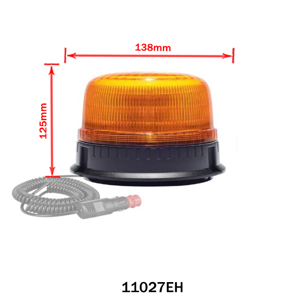 Yellow Led Strobe Yellow LED Strobe Beacon 12V/24V - 16 LEDs, Magnetic, Screw or Pipe ...