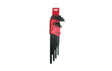 Set di Chiavi Torx a Brugola con Fori - 10 Pezzi con Custodia Rossa