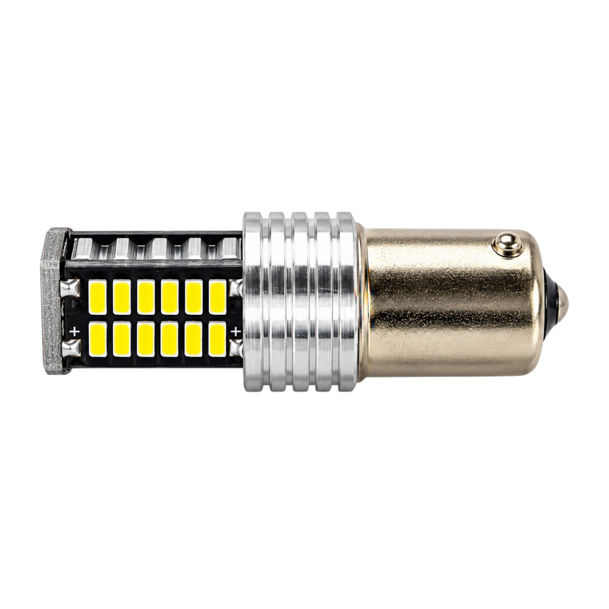 Car LED Bulbs BA15S 30 SMD Canbus 12V White 2 Pack