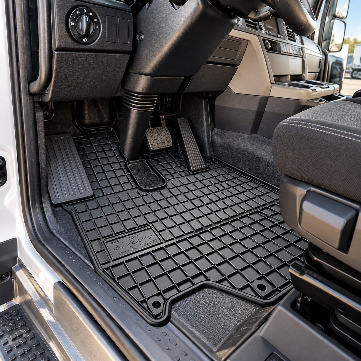 Truck Floor Mats for Mercedes Actros, Atego, Axor & Arocs with Tailored Fit