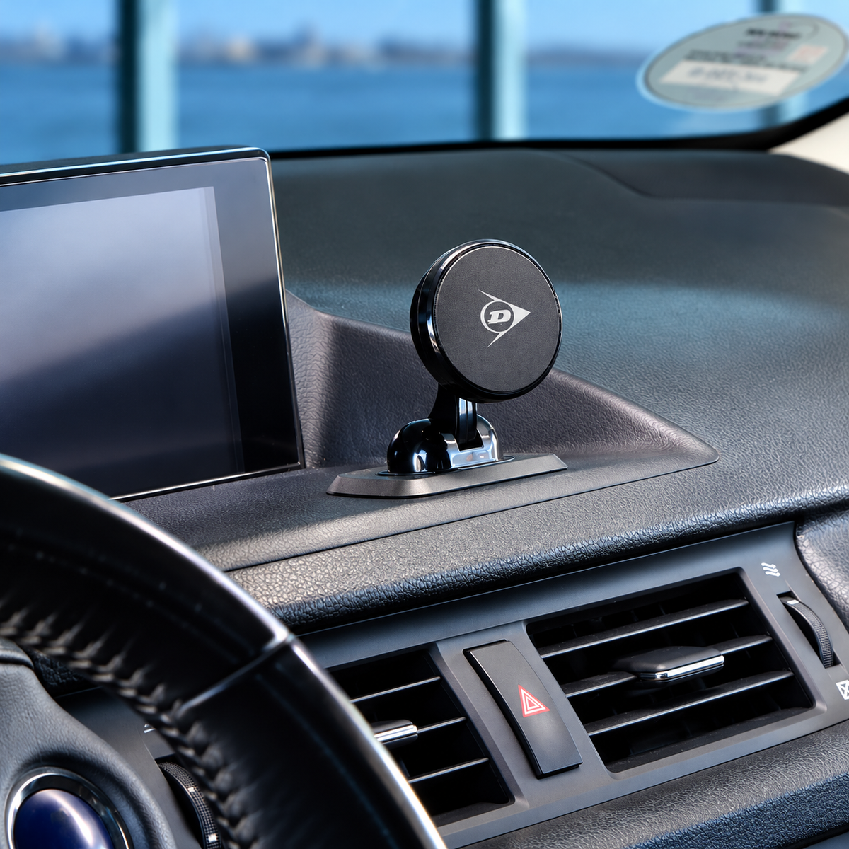 Car Phone Holder Magnetic Dashboard Mount with 360° Rotation for Hands-Free Navigation