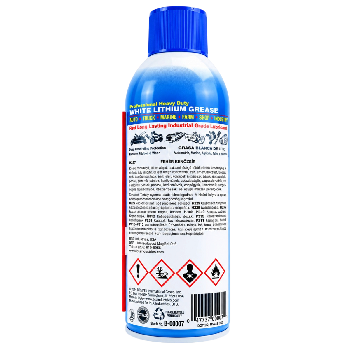 White Lithium Grease Spray for Long Lasting Lubrication and Rust Protection 450 ml