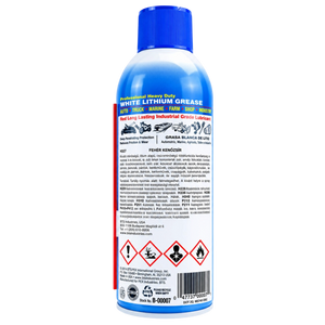 White Lithium Grease Spray for Long Lasting Lubrication and Rust Protection 450 ml