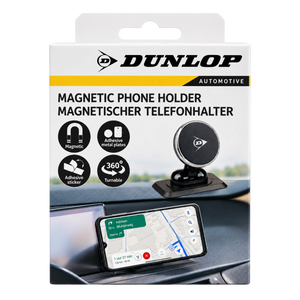 Car Phone Holder Magnetic Dashboard Mount with 360° Rotation for Hands-Free Navigation