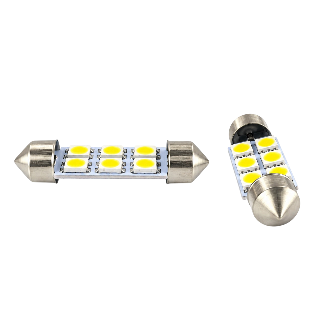 Lampadina SMD LED Siluro 6 LED Luce Bianca