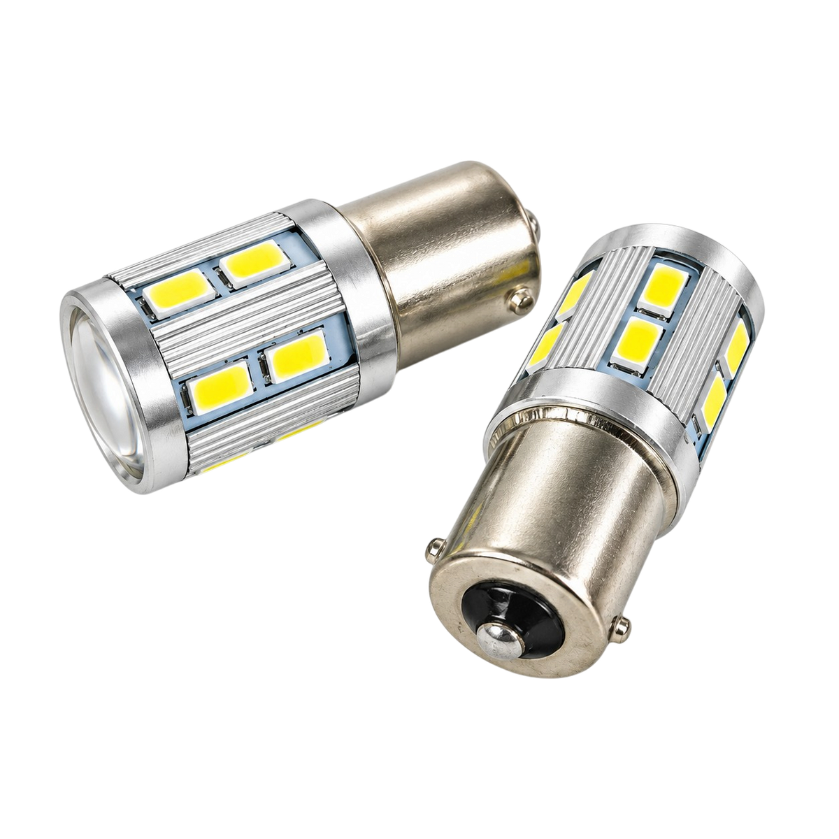 LED Car Bulbs BA15S SMD White or Red 2 Pack