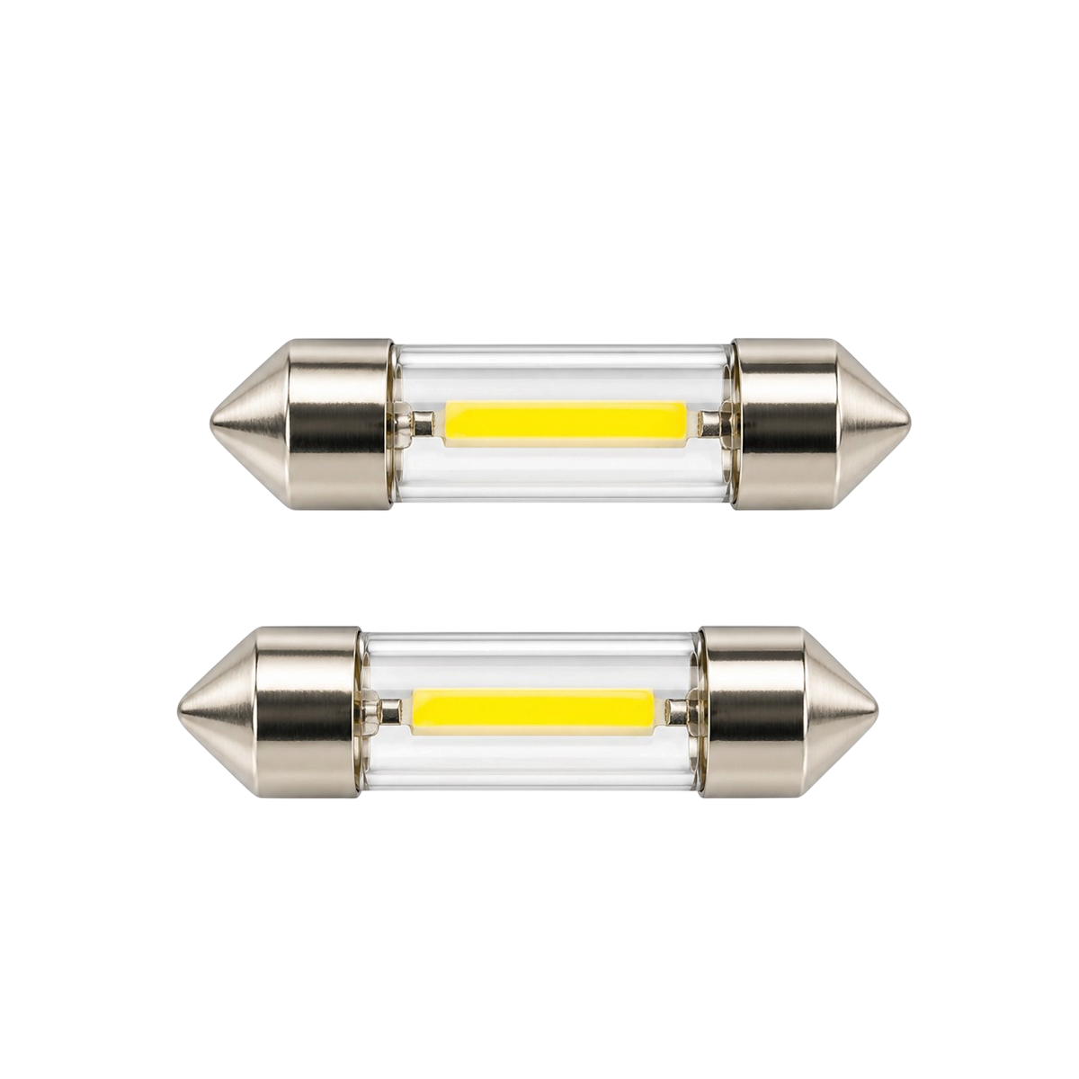 Para żarówek rurkowych 1 COB LED, białe – różne długości, 12V/24V