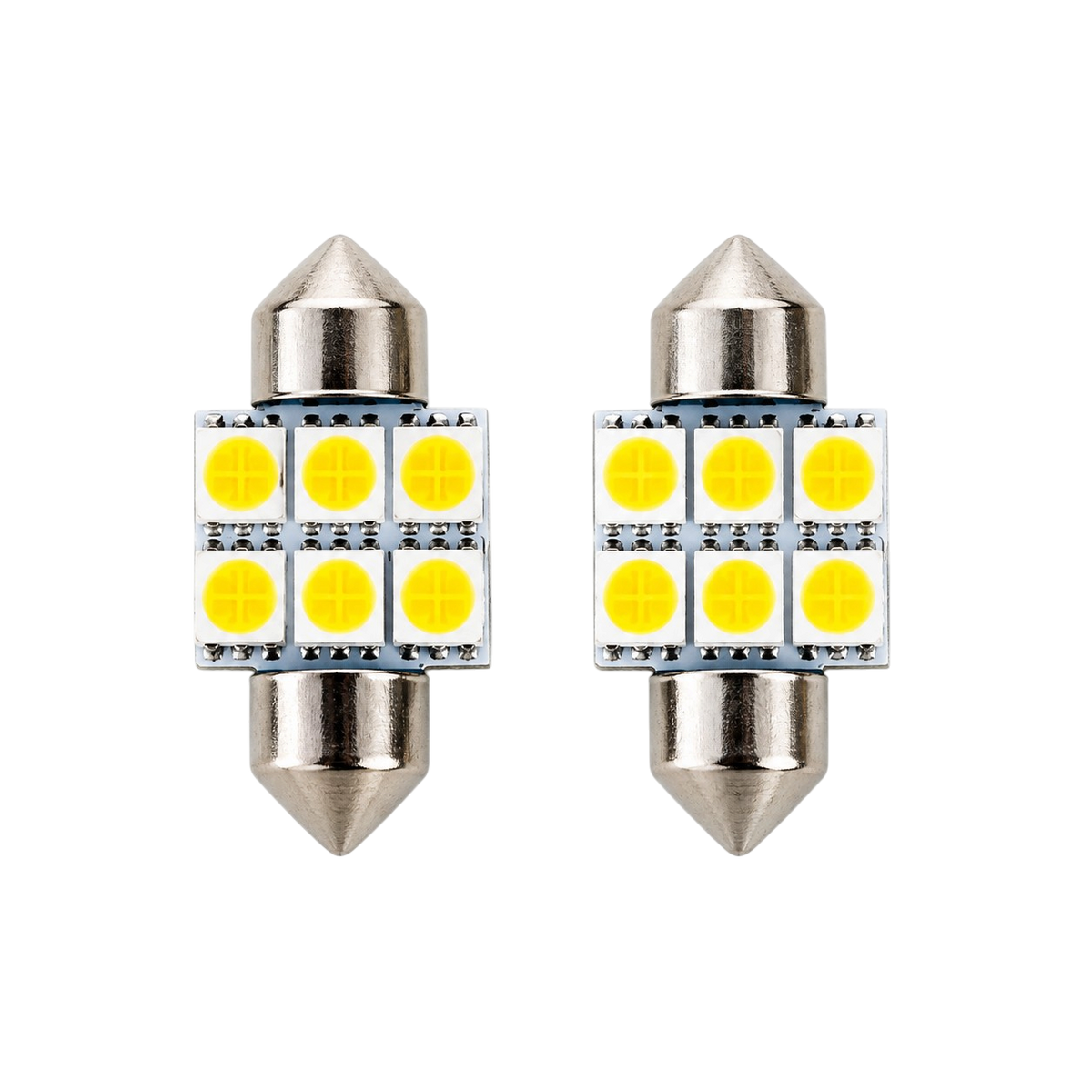 SMD LED Σοφίτα Λάμπα 6 LED Λευκού Φωτός