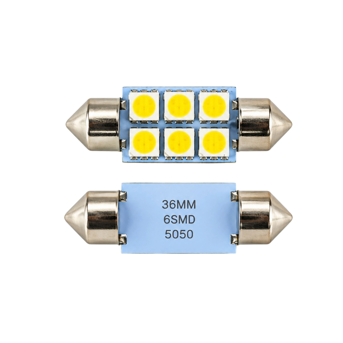 SMD LED Σοφίτα Λάμπα 6 LED Λευκού Φωτός