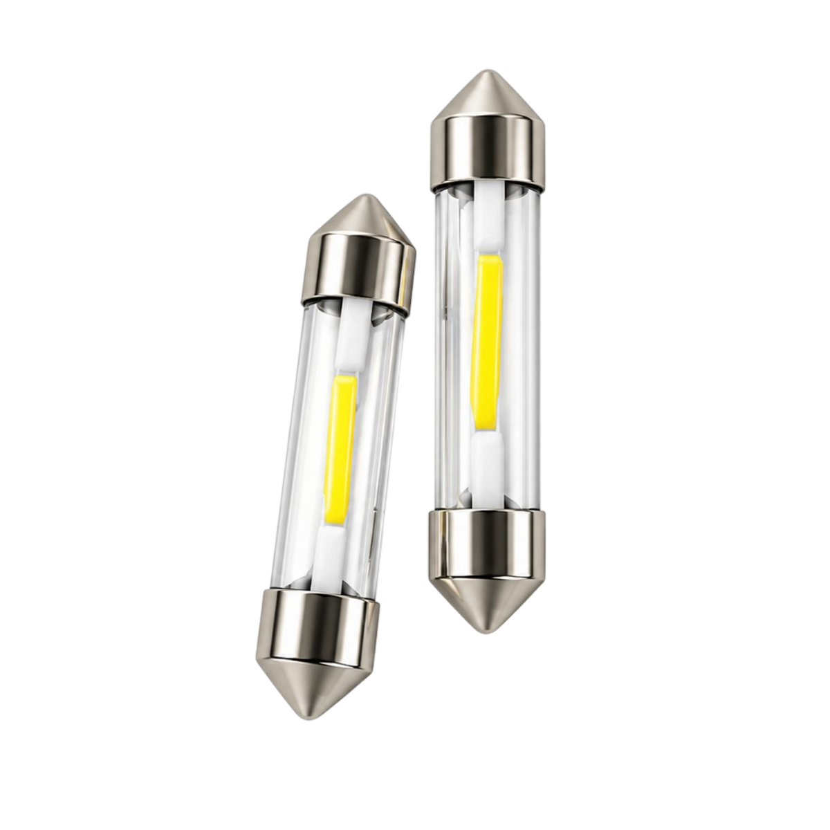 Para żarówek rurkowych 1 COB LED, białe – różne długości, 12V/24V