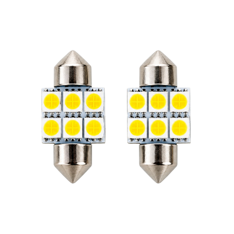 Car Bulb LED T10 SMD for Vehicle Lighting White 2 Piece Set
