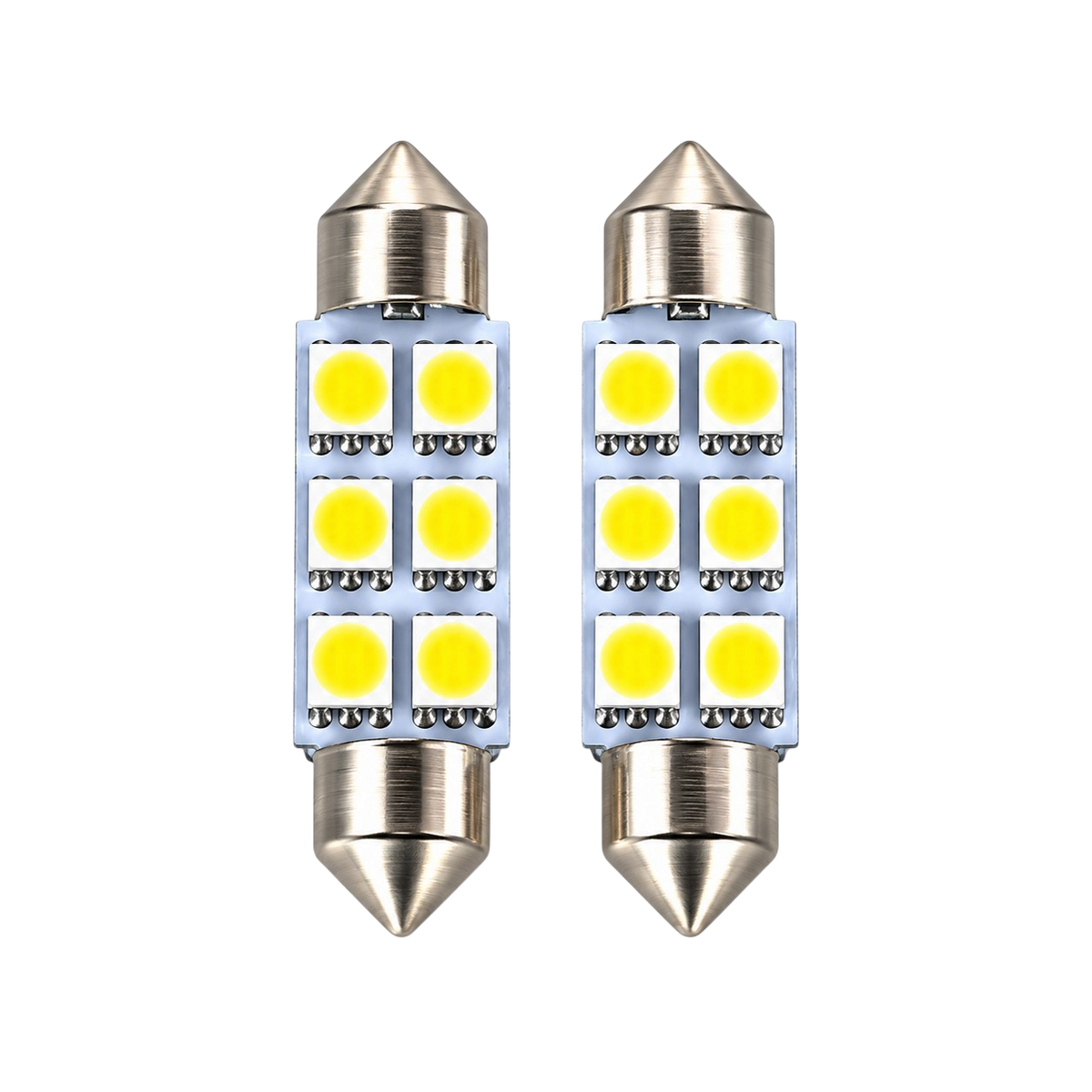 Lampadina SMD LED Siluro 6 LED Luce Bianca