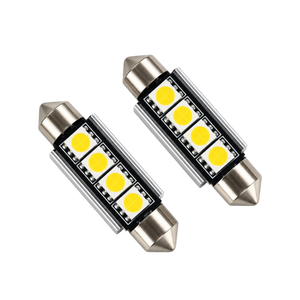 LED Festoon Bulbs 12V Canbus White 4 SMD 31–41mm 2 Pack