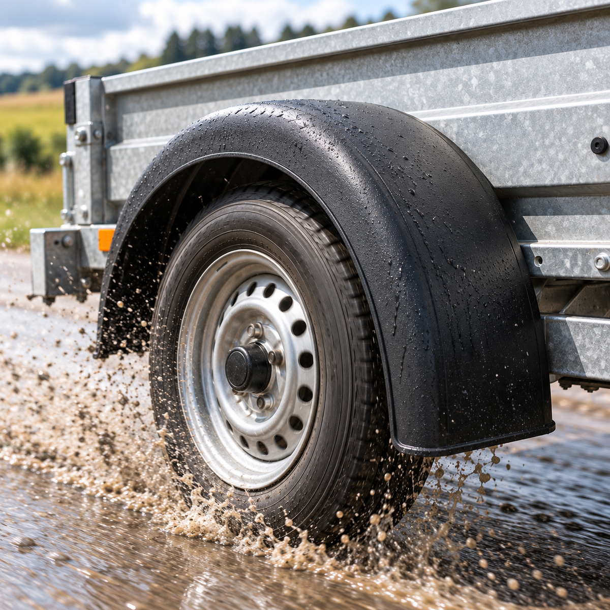 Trailer Mudguard Plastic UV Resistant 900 x 270 mm