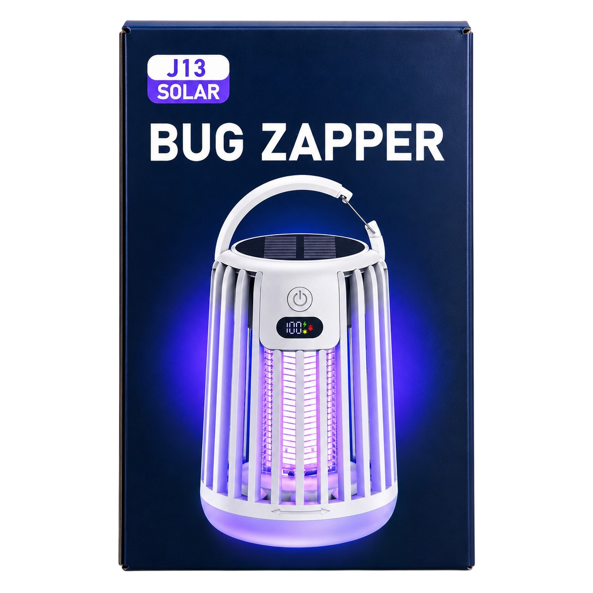 Bug Zapper Solar Powered with LED Light and USB-C Charging