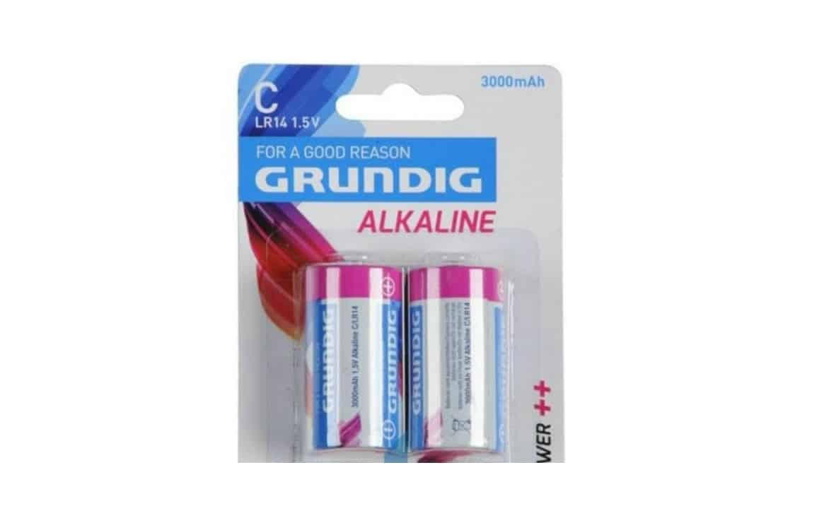 Grundig LR14 C Alkaline Battery 3000mAh – Pack of 2