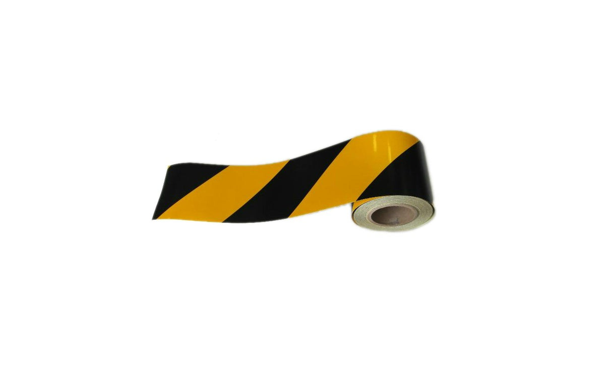 Reflective Tape 10 cm Yellow-Black Striped