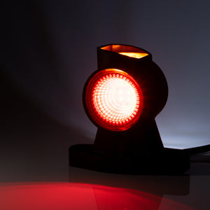 LED габаритна гумирана лампа с омега форма и микропризми – 3 функции