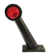 Große Gummi-Breitekennleuchte mit geradem Arm, Glühlampe, 12/24V