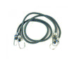 Coppia di elastici con ganci metallici
