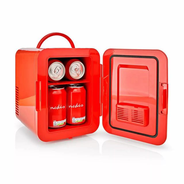 Mini réfrigérateur 4L rouge – Utilisation maison, bureau et voiture