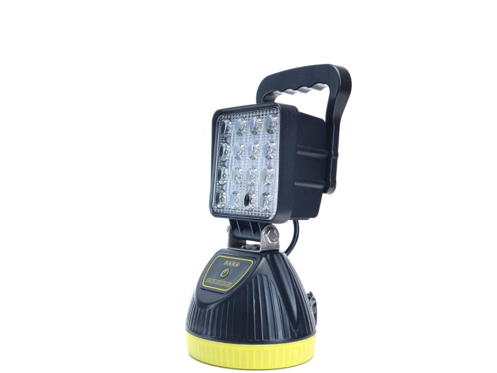 Rechargeable Magnetic LED Work Light, Square, 12/24V